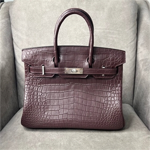 Сумка HERMES 30 см Кожа крокодила 122602