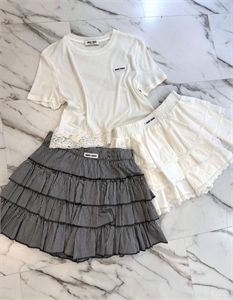 Юбка MIU MIU серая 149358