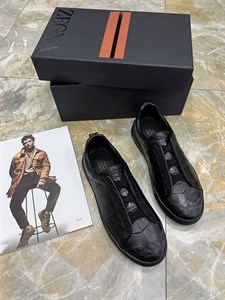 Кеды Zegna из кожи крокодила 46652