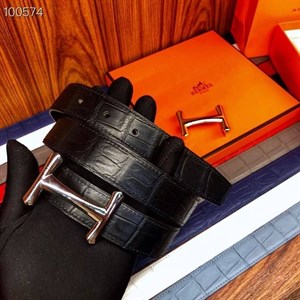 Ремень Hermes из кожи крокодила 43196