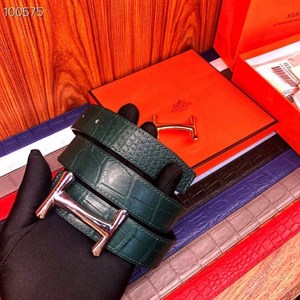 Ремень Hermes из кожи крокодила 43197