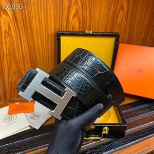 Ремень Hermes из кожи крокодила 43205