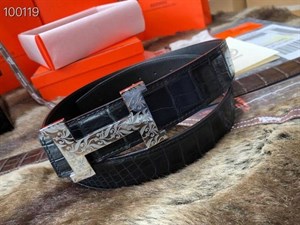 Ремень Hermes из кожи крокодила 43207