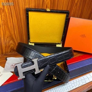 Ремень Hermes из кожи крокодила 43208