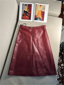 Юбка GUCCI кожа 105488