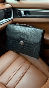 Портфель Hermes из кожи крокодила 111625 - фото 120171