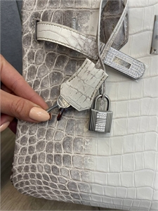Сумка Hermes Himalaya Birkin 30см из кожи крокодила и с бриллиантами 116251