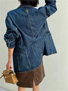 Джинсовая куртка  PRADA 134930_59483