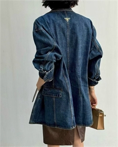 Джинсовая куртка  PRADA 134930_59483