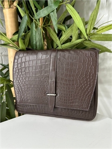 Сумка HERMES через плечо из кожи крокодила 135795 - фото 240320