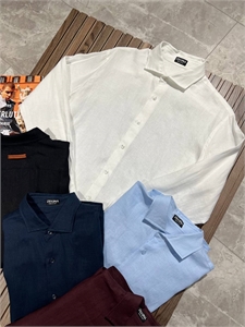 Рубашка ZEGNA (лен) 136717