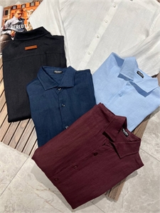 Рубашка ZEGNA (лен) 136717