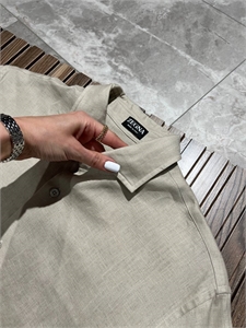 Рубашка ZEGNA (лен) 137437
