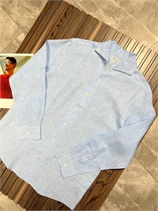 Рубашка KITON (лен) 138657