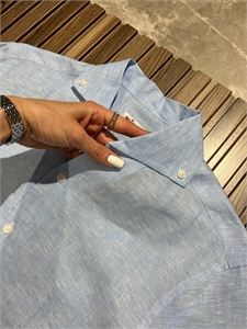 Рубашка KITON (лен) 138657