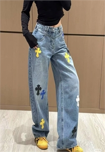 Джинсы CHROME HEARTS 141443 - фото 270145