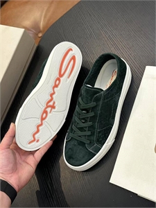 кеды SANTONI из натуральной замши 142345