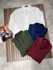 Рубашка ZEGNA (лен) 148398