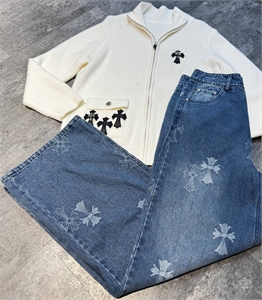 Джинсы CHROME HEARTS 151570 - фото 322566