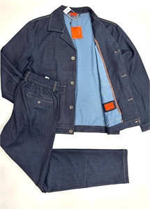 Костюм из денима ISAIA 152284