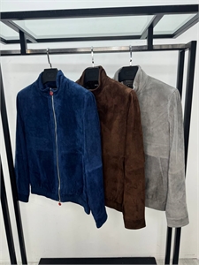 Бомбер из натуральной замши KITON 153905