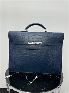 Портфель HERMES из кожи крокодила 155378 - фото 343373