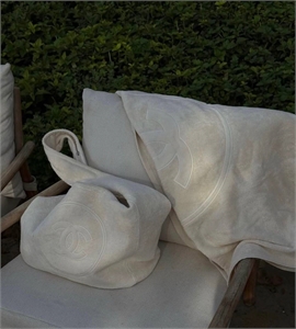 Пляжный комплект CHANEL Сумка , косметичка , полотенце 159892