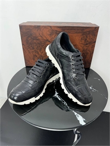 Кроссовки SR из кожи крокодила 167418