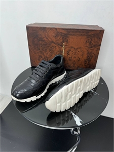 Кроссовки SR из кожи крокодила 167418