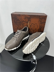 Кроссовки SR из кожи крокодила 167419