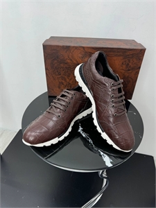 Кроссовки SR из кожи крокодила 167421