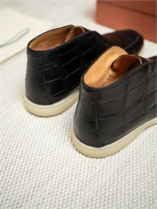 Лоферы LP из кожи крокодила 167447