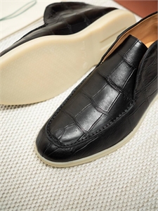 Лоферы LP из кожи крокодила 167447