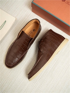 Лоферы LP из кожи крокодила 167448