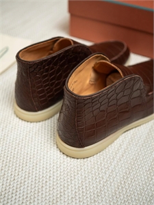 Лоферы LP из кожи крокодила 167448