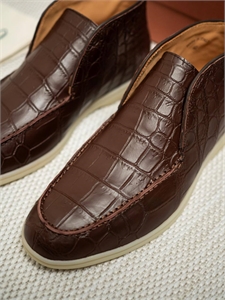 Лоферы LP из кожи крокодила 167448