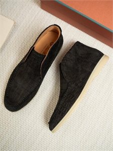 Лоферы LP из кожи крокодила 167449