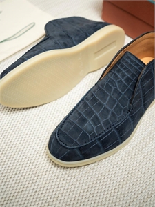 Лоферы LP из кожи крокодила 167472