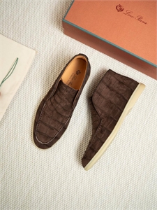 Лоферы LP из кожи крокодила 167473