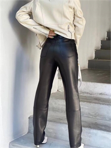 Брюки BOTTEGA VENETA Кожа 169578