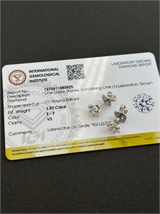 Серьги GRAFF 3 ct Серебро 925 п 169679