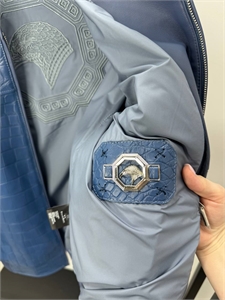 Куртка SR со вставками кожи крокодила 169872