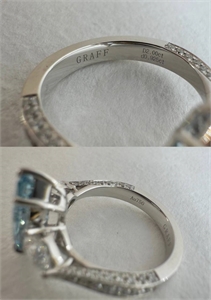 Кольцо  с бриллиантом GRAFF золото 750 п 171651