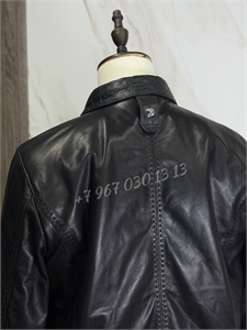 Кожаная куртка SR со вставками кожи крокодила 172699