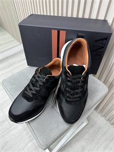 Кроссовки ZEGNA из натуральной кожи со вставками из замша 174217