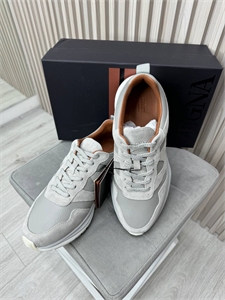 Кроссовки ZEGNA из натуральной кожи со вставками из замша 174218