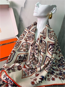 Платок HERMES Кашемир и Шелк 174294