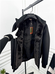 Кашемировая куртка Loro Piana на меху (бобёр) 103133